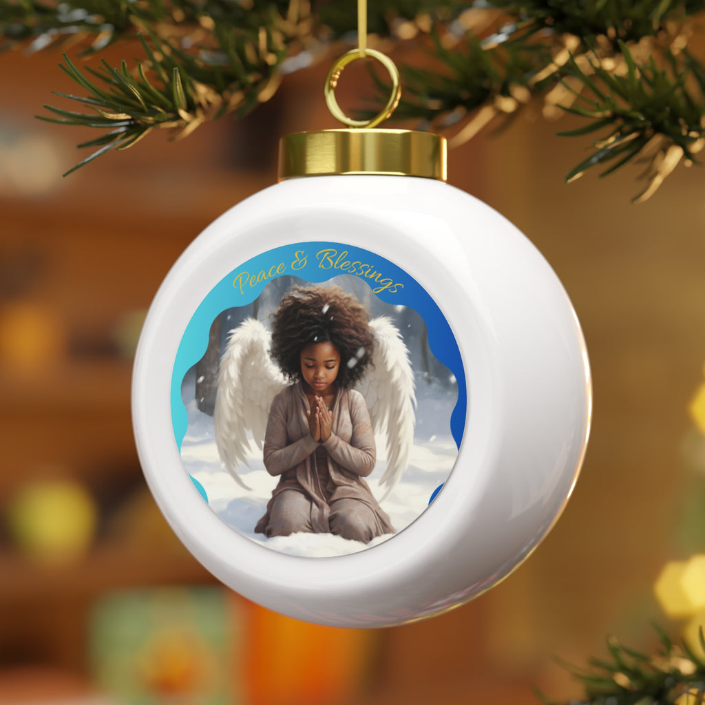 Peace & Blessings - Ball Ornament