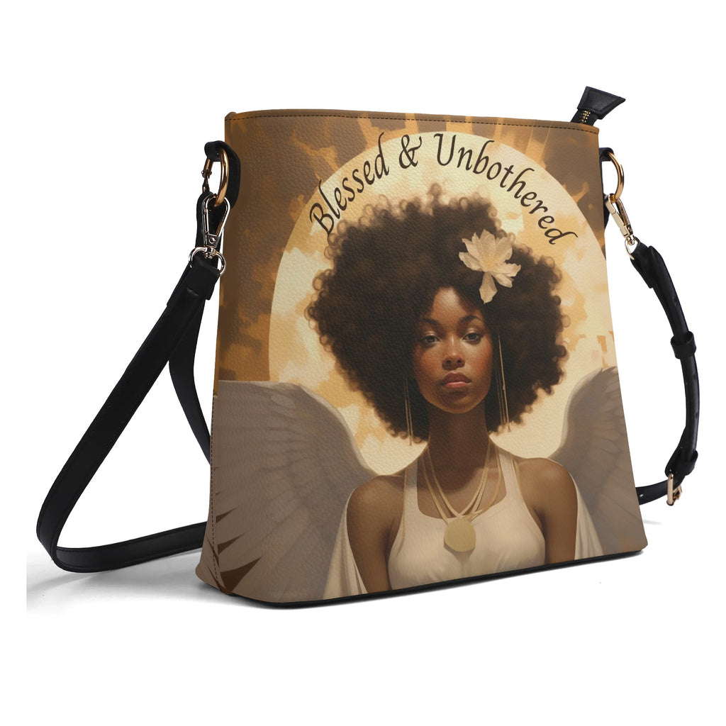 Blessed & Unbothered - Bucket-Style Handbag