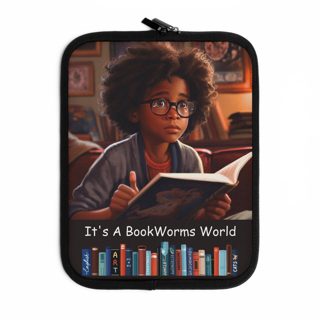 Its A BookWorms World - boy - iPad-tablet sleeve
