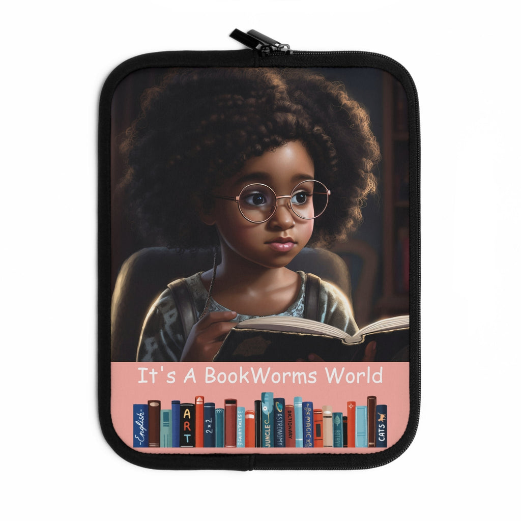 Its A BookWorms World - girl - iPad-tablet sleeve