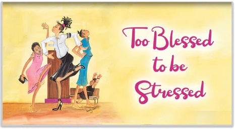 Too Blessed To Be Stressed - 2024-25 - pocket calendar