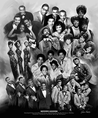 Motown Legends - 24x20 print - Wishum Gregory
