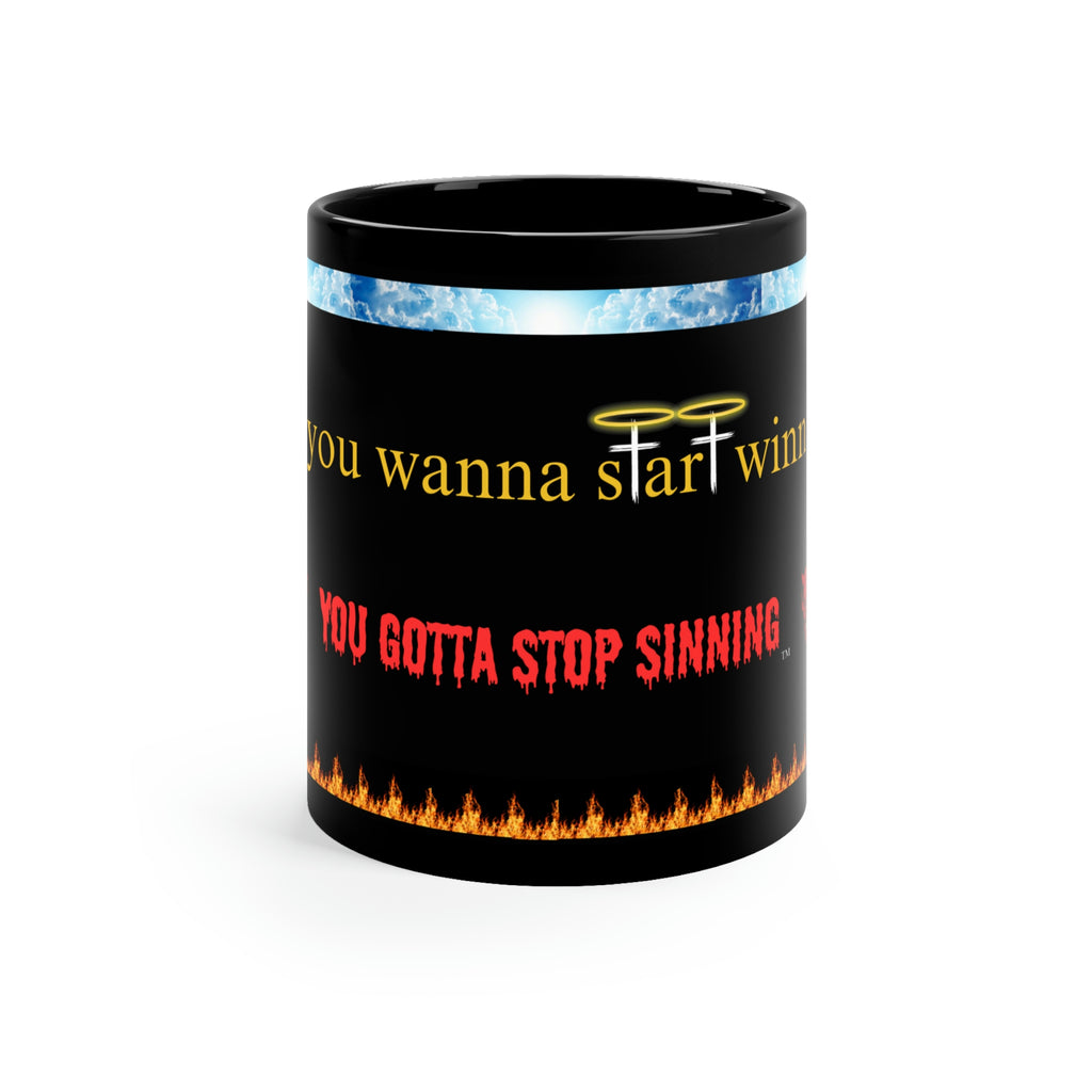 Start Winning - Stop Sinning - mug