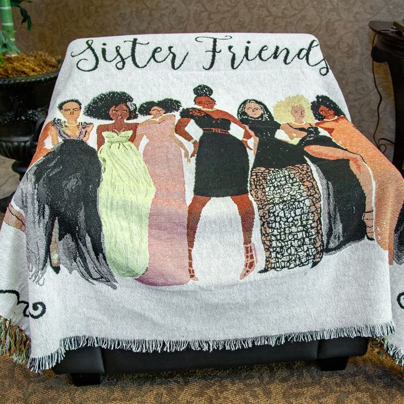Sister Friends - tapestry throw
