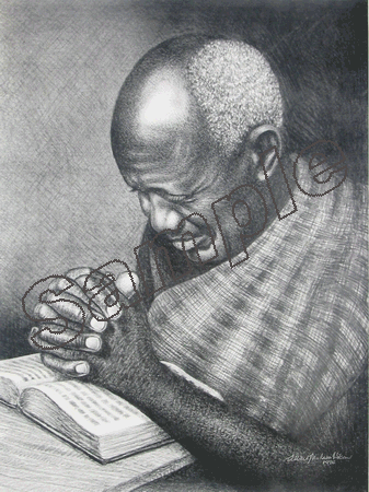 Just Between God and Me - 17x23 - limited edition print - Albert Mukasa Wilson