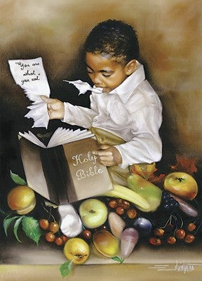 You Are What You Eat (boy) - 22x16 print - Edwin Lester