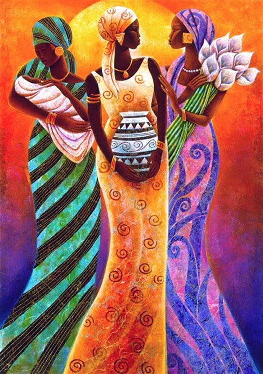 Sisters of the Sun - 21x30 limited edition print - Keith Mallett