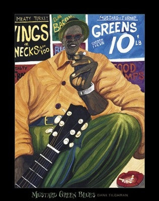 Mustard Green Blues - 28x22 - print - Dane Tilgham