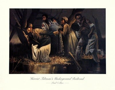 Harriet Tubman's Underground Railroad - 22x28 - print - Paul Collins