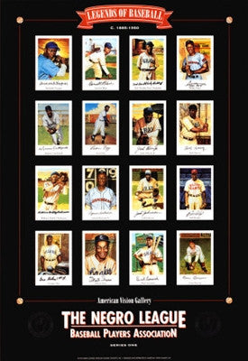 Negro League Baseball Legends - 35x24 - print - Lewis