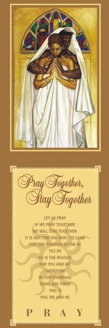 Pray Together Stay Together - statement - 36x12 print - WAK