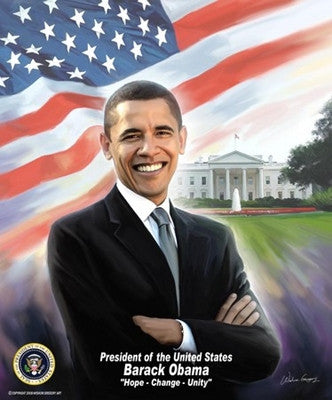 President Barack Obama - 20x24 - print - Wishum Gregory