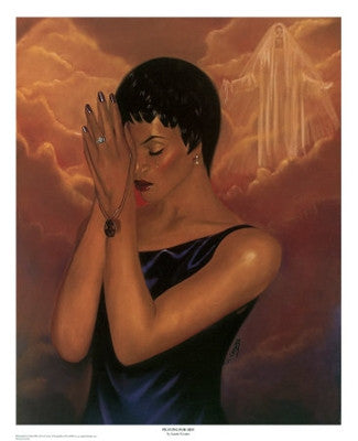 Praying For Him - 27x22 - print - Laurie Cooper