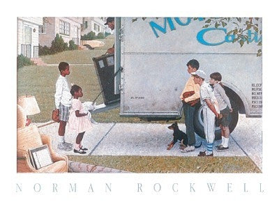 Moving In - 19x27 - print - Norman Rockwell