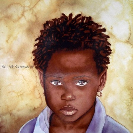Within Her Eyes - 22x23 - limited edition giclee - Kenneth Gatewood