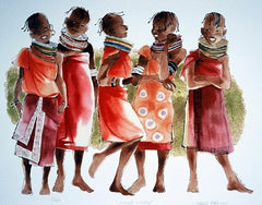 Ashanti Sisters - 22x26 limited edition print - Sylvia Walker