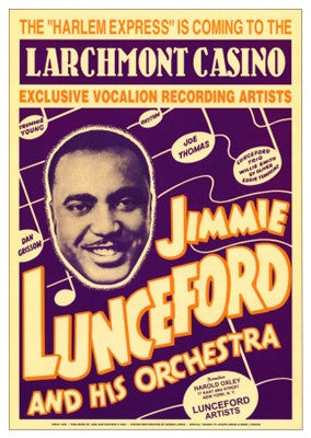 Jimmie Lunceford Larchmont Casino 1938 - 24x17 - concert poster