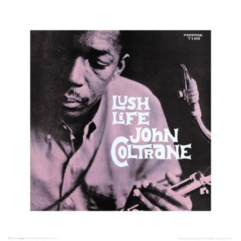 John Coltrane Lush Life - 16x16 - album cover poster - Esmond Edwards
