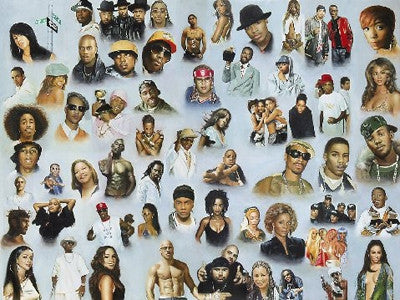 Hip Hop and R&B - 27x36 - print - Andy H