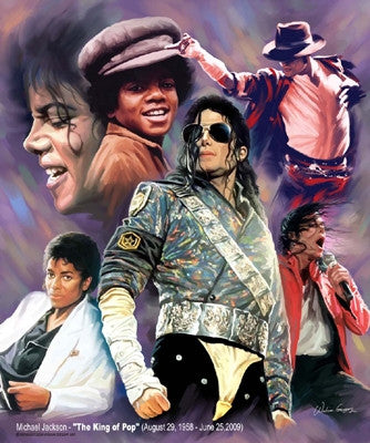 Michael Jackson The King Of Pop - 24x20 print - Wishum Gregory