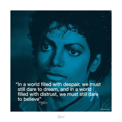 Michael Jackson Believe - 16x16 - poster