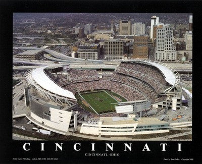 Cincinnati Ohio Bengals At Paul Brown Stadium - 22x28 - poster - Brad Geller