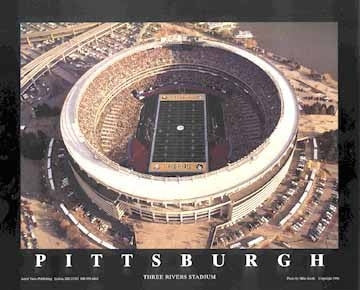 Pittsburgh Pennsylvania Three Rivers Stadium - 22x28 - poster - Mike Smith