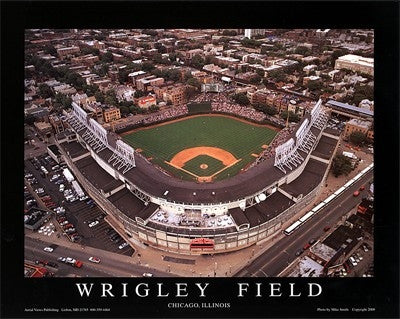 Wrigley Field Chicago Illinois - 22x28 - poster - Mike Smith