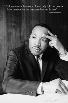 Martin Luther King Jr - 36x24 Darkness poster