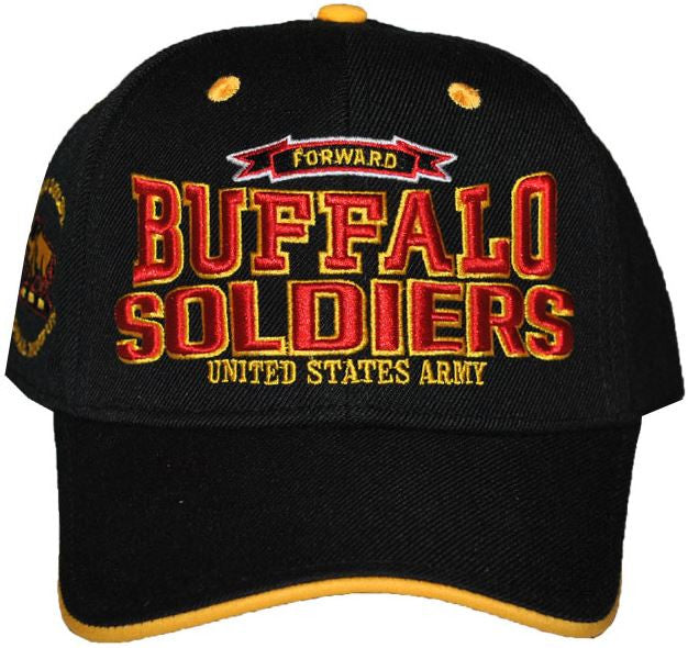Buffalo Soldiers cap - with red letters