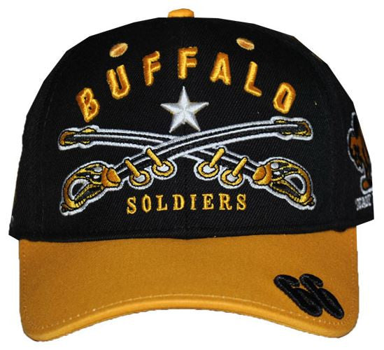Buffalo Soldiers cap - with swords and gold bib