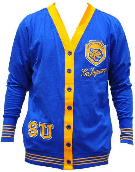 Southern University sweater - ladies cardigan - blue
