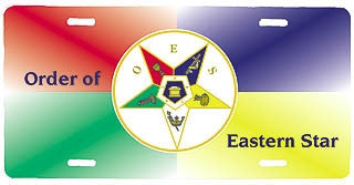 Eastern Star license plate