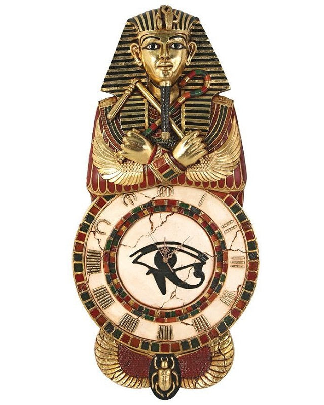 Tutankhamen Sculptural Wall Clock
