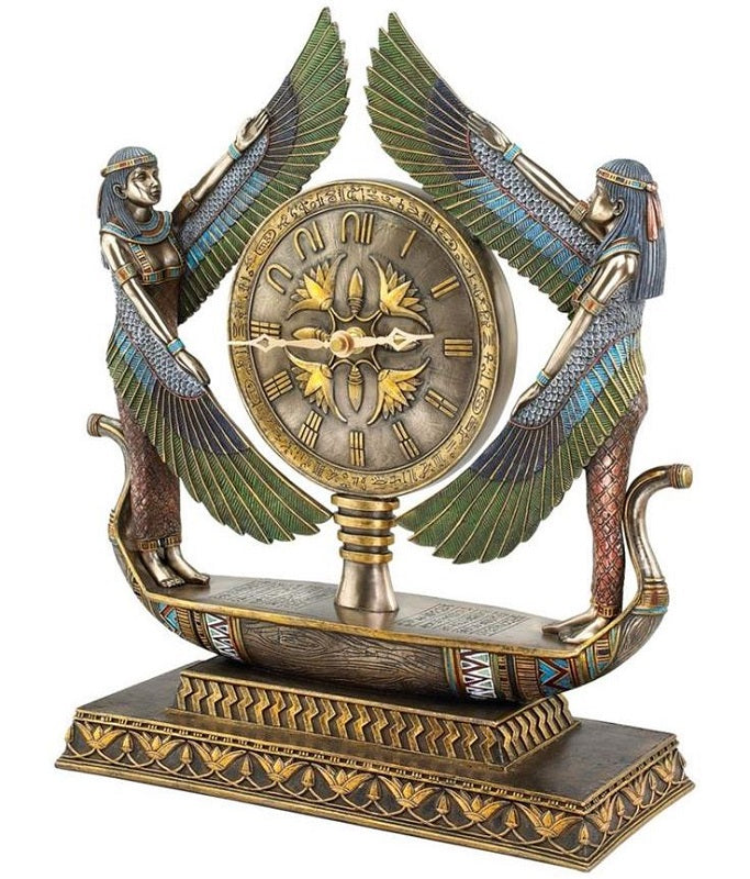 Wings of Isis Egyptian Clock