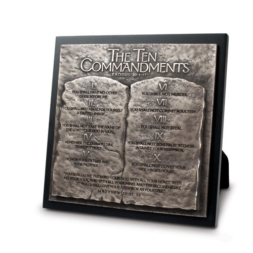 Sculpture Plaque - Ten Commandments