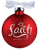 Christmas Swirls - Faith ornament
