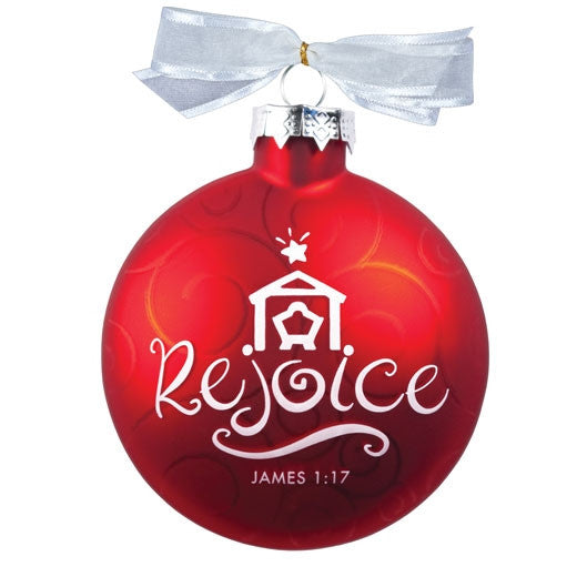 Christmas Swirls ornament - Rejoice
