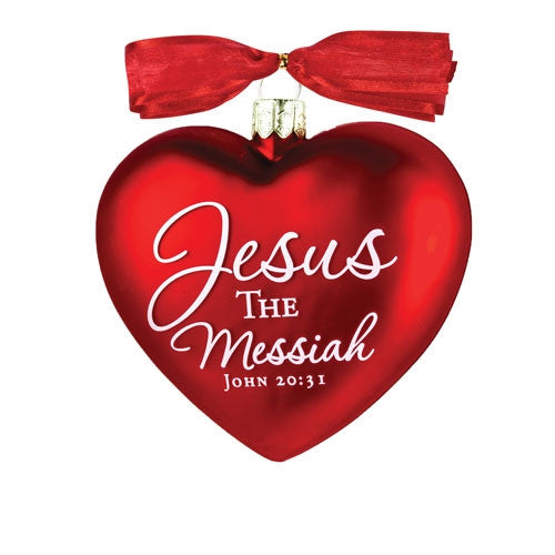 Heart of Christmas ornament - Jesus the Messiah