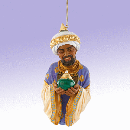 Nativity - Wise Man with Frankincense - Ebony Visions ornament