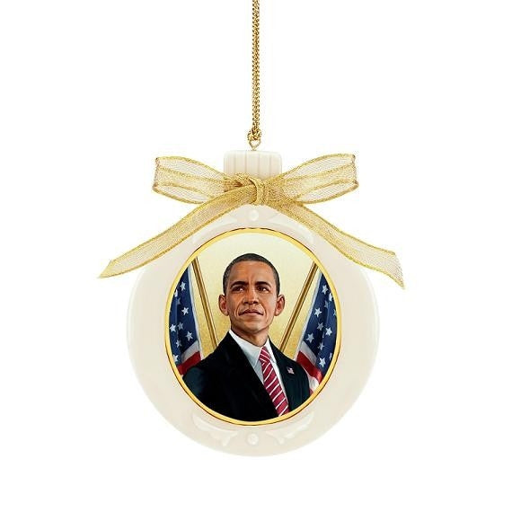 President Obama - Ebony Visions - porcelain ornament