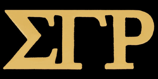 Sigma Gamma Rho lapel pin - gold letter