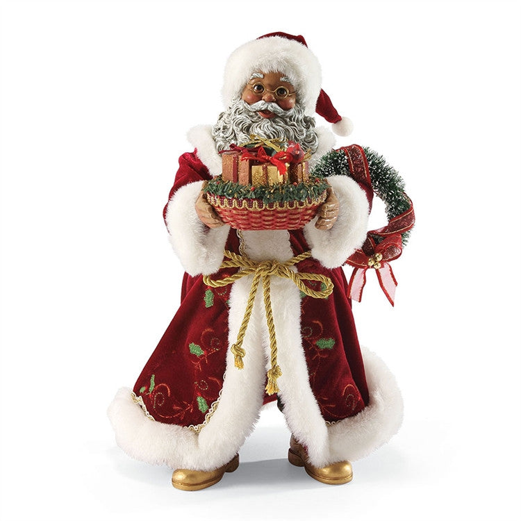 Sharing The Season - Black Santa figurine