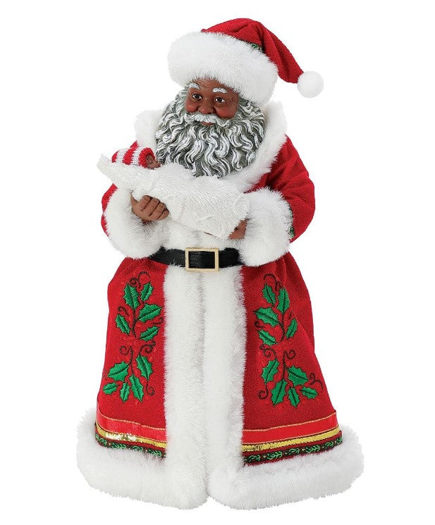 Babe In Arms - African American Santa figurine