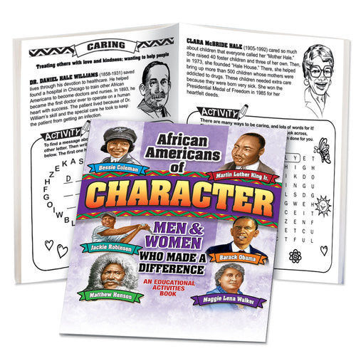 Black History Activity book - African Americans of Character