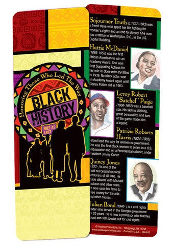 Black History bookmark - Honoring Those Who Led The Way