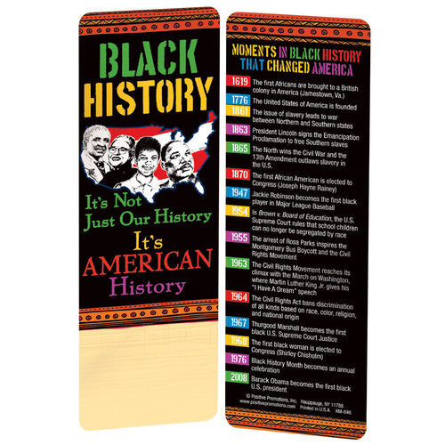 Black History bookmark - It's Not Just Our History