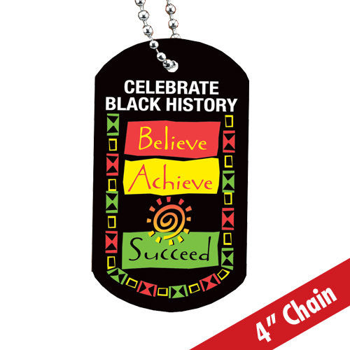 Believe Achieve Succeed - backpack tag