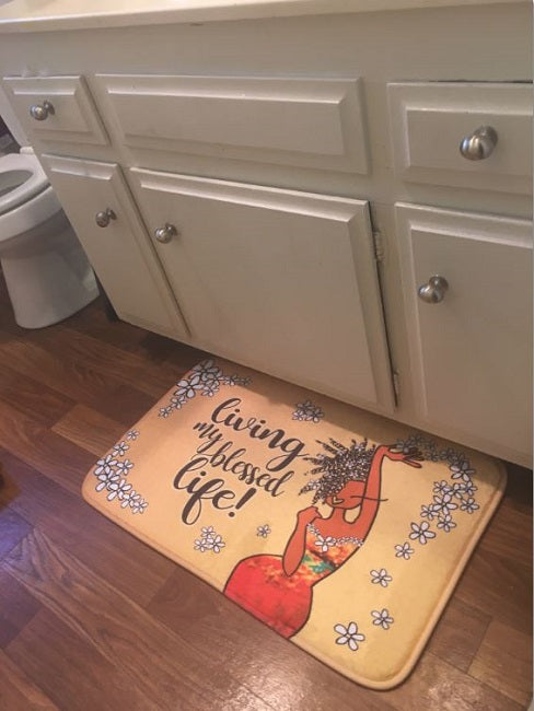 Living My Blessed Life - bathroom mat