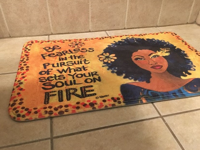 Sets Your Soul On Fire - bathroom mat